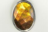 Colorful Ammolite (Fossil Ammolite Shell) Pendant With BC Jade #205940-1